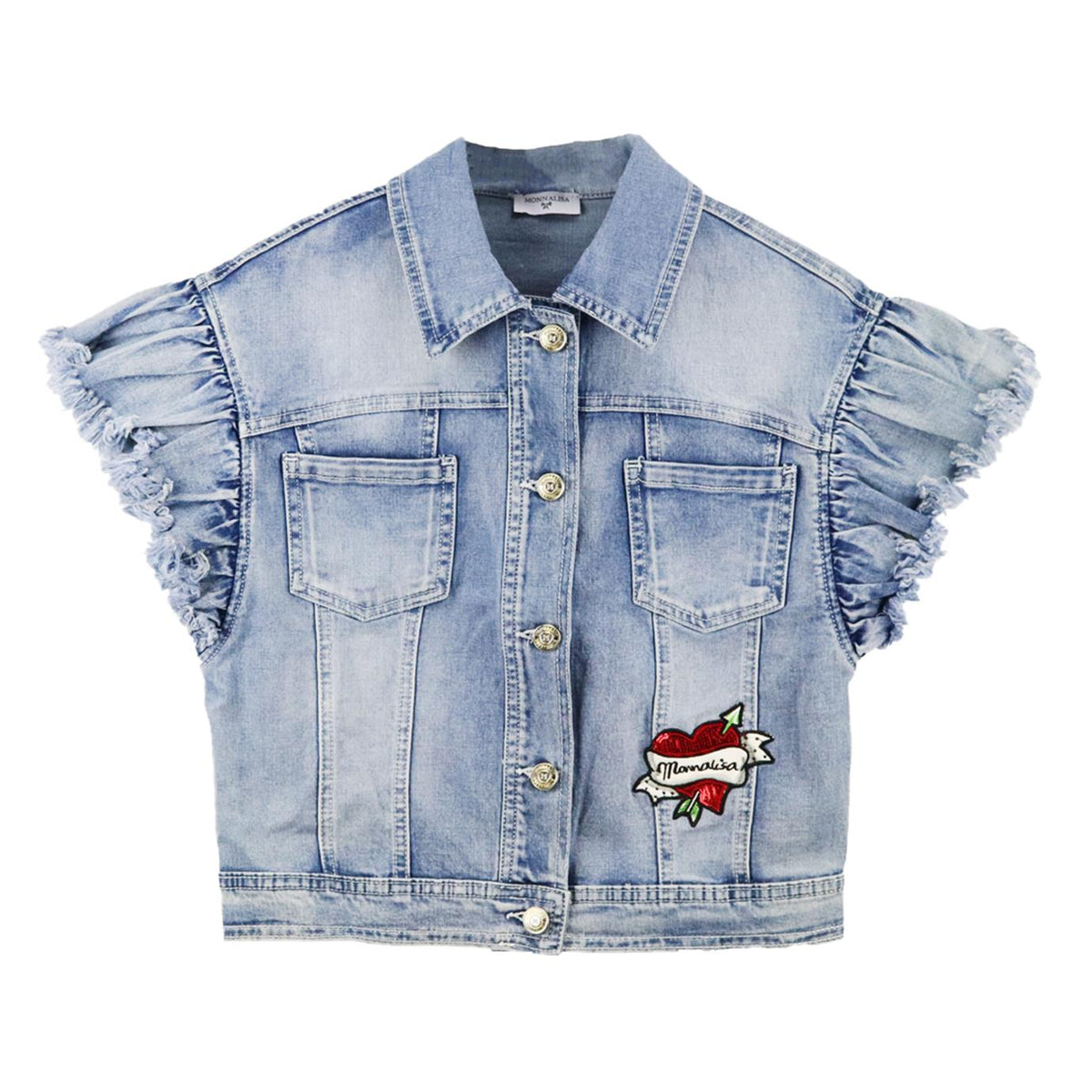 MONNALISA KIDS GIRLS DENIM JACKET 8 YEARS