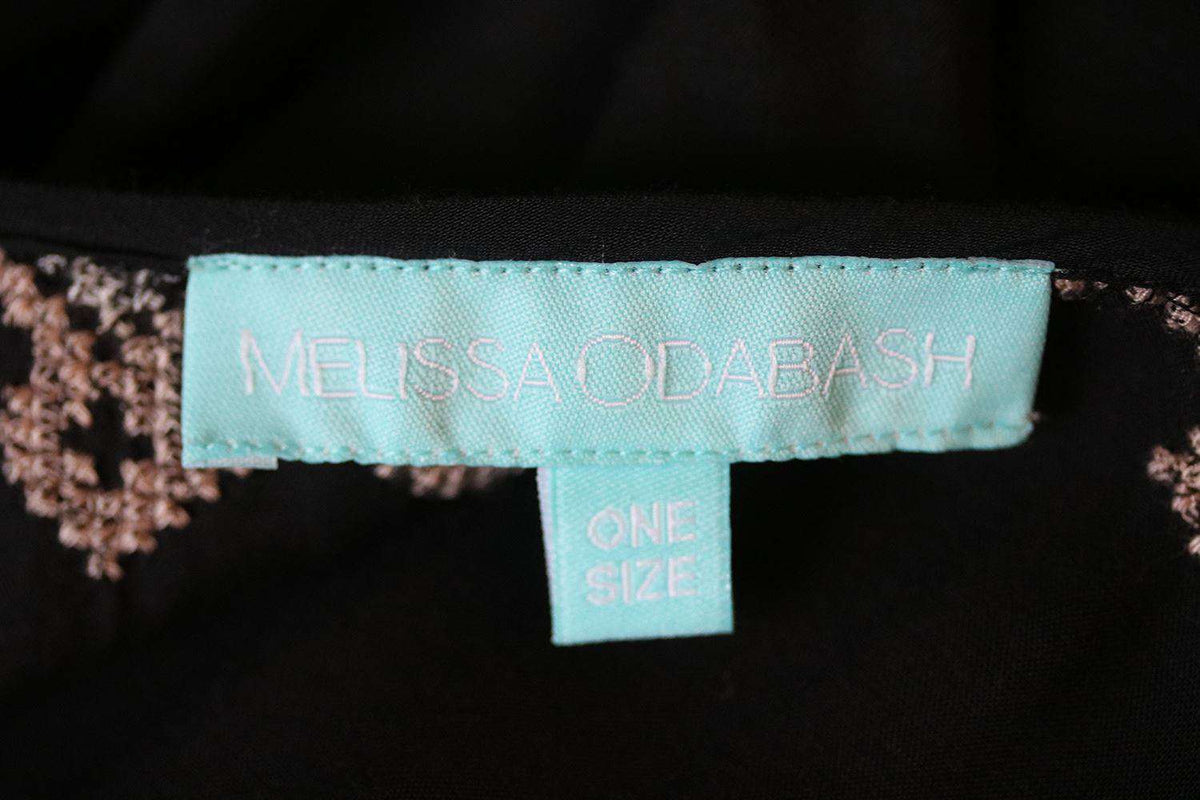 MELISSA ODABASH NIC EMBROIDERED KIMONO KAFTAN ONE SIZE