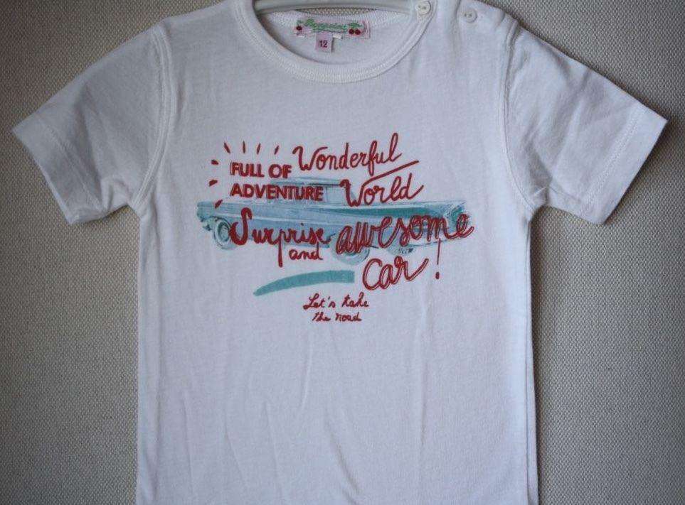 BONPOINT BABY WONDERFUL WORLD T-SHIRT TOP 12 MONTHS