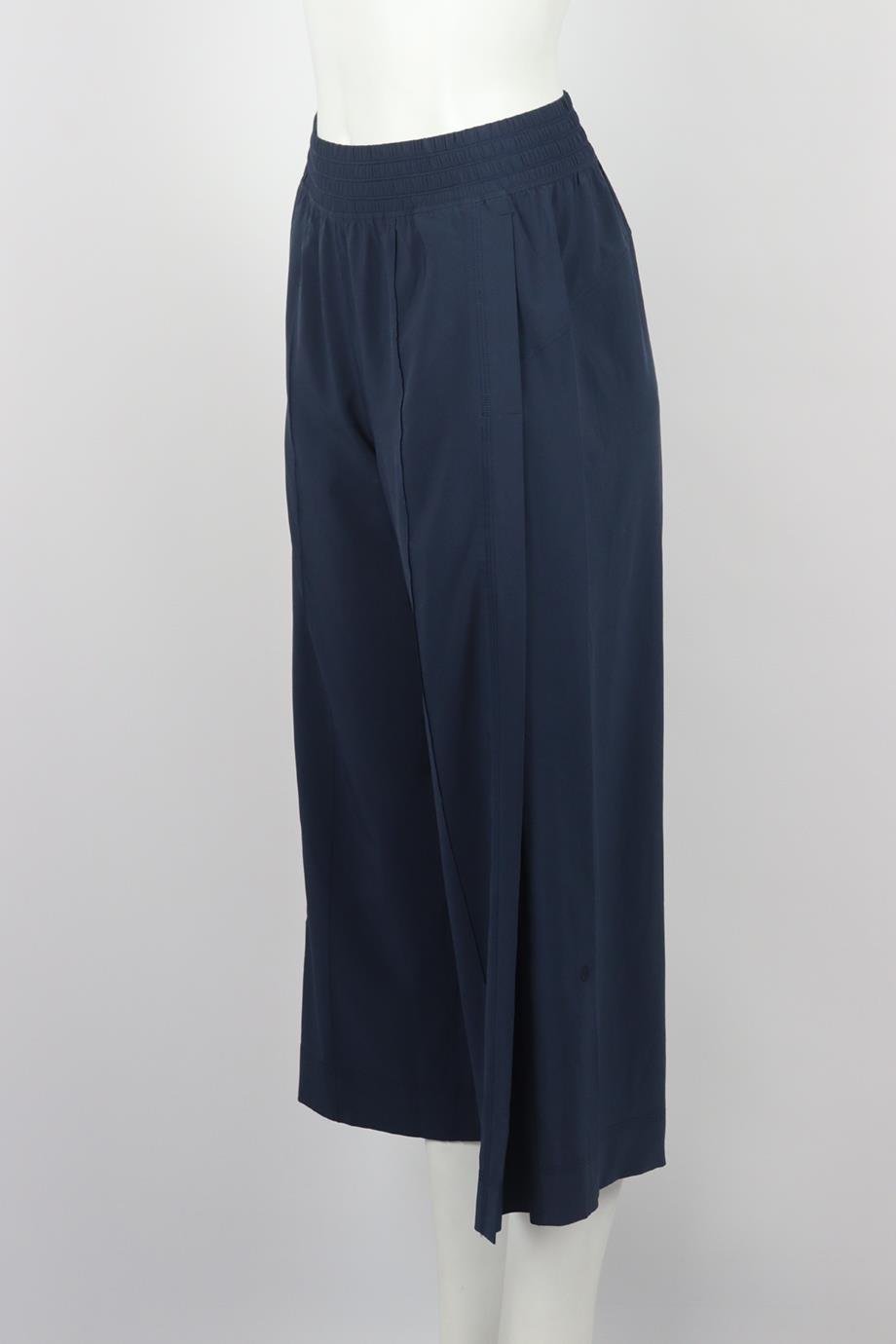 LULULEMON CROPPED STRETCH WIDE LEG PANTS US 4 UK 8