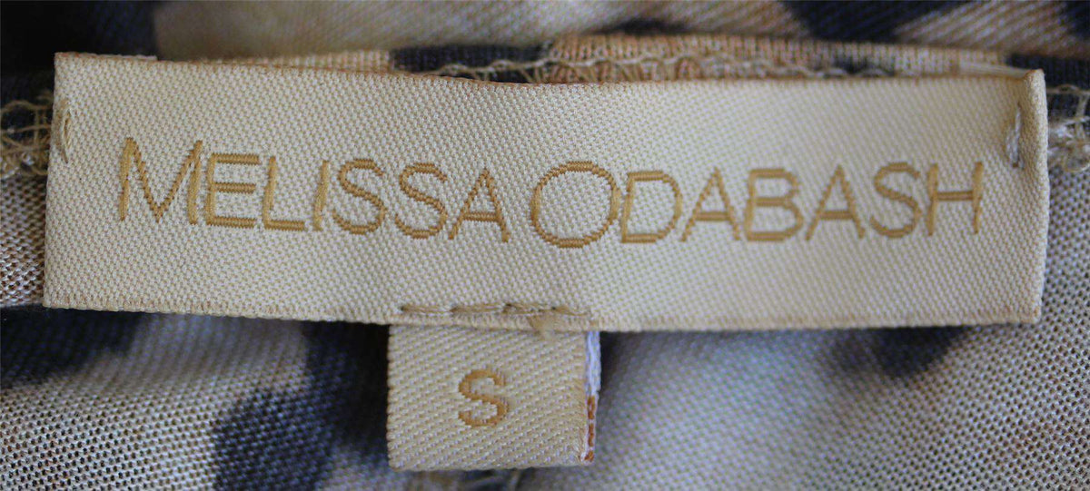 MELISSA ODABASH GARBO CHEETAH-PRINT WRAP MAXI DRESS MEDIUM