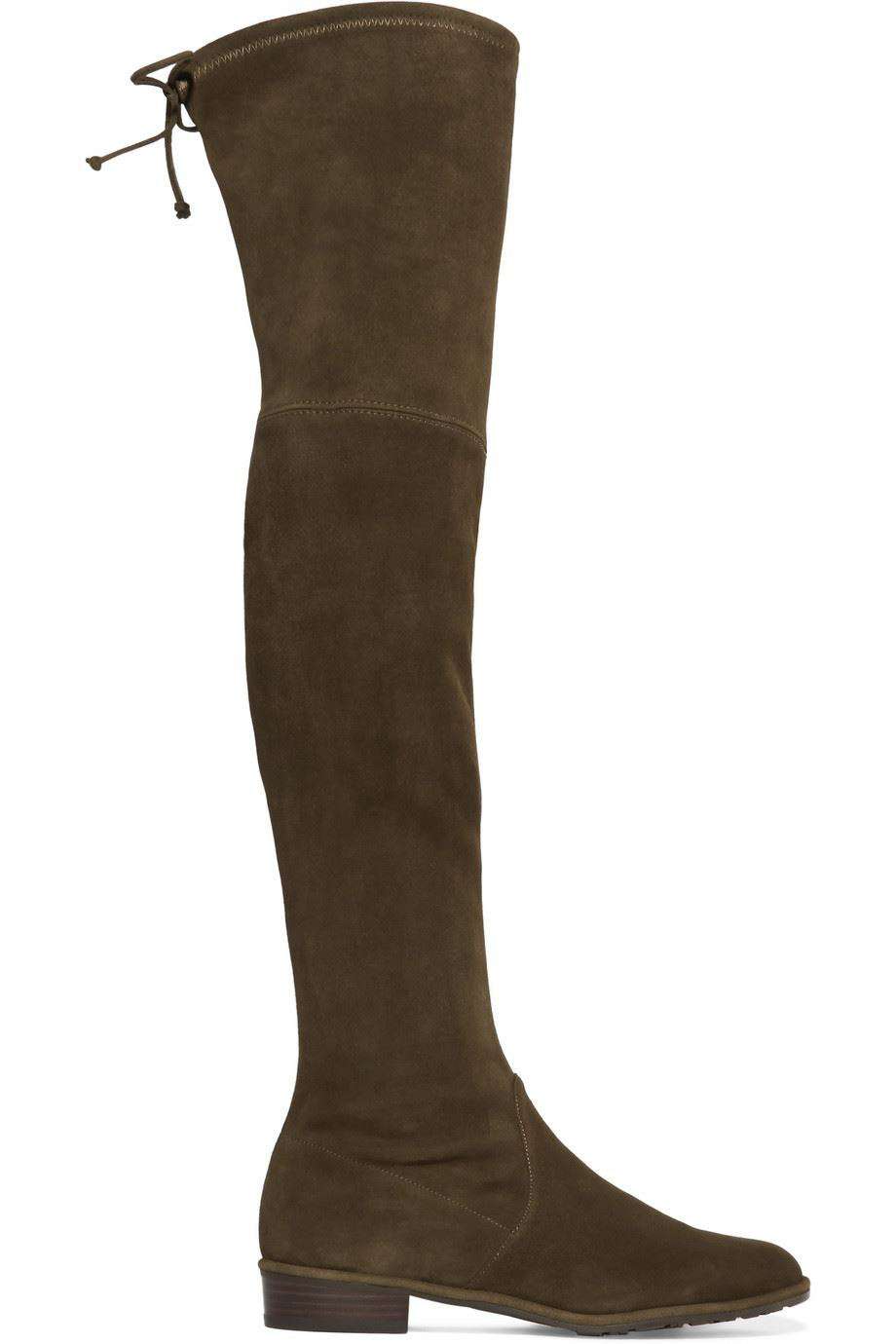 STUART WEITZMAN LOWLAND SUEDE OVER-THE-KNEE BOOTS EU 37.5 UK 4.5 US 7