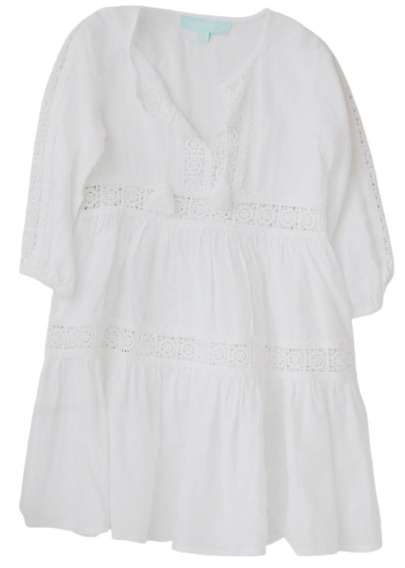 MELISSA ODABASH GIRLS WHITE BEACH DRESS 4 YEARS