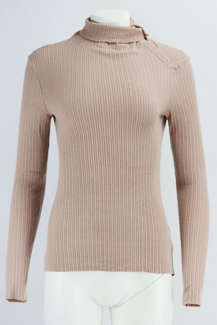 ENZA COSTA RIBBED MODAL BLEND TOP MEDIUM