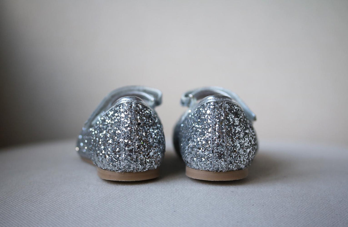 MANUELA DE JUAN KIDS GIRLS GLITTER SHOES EU 28 UK 10