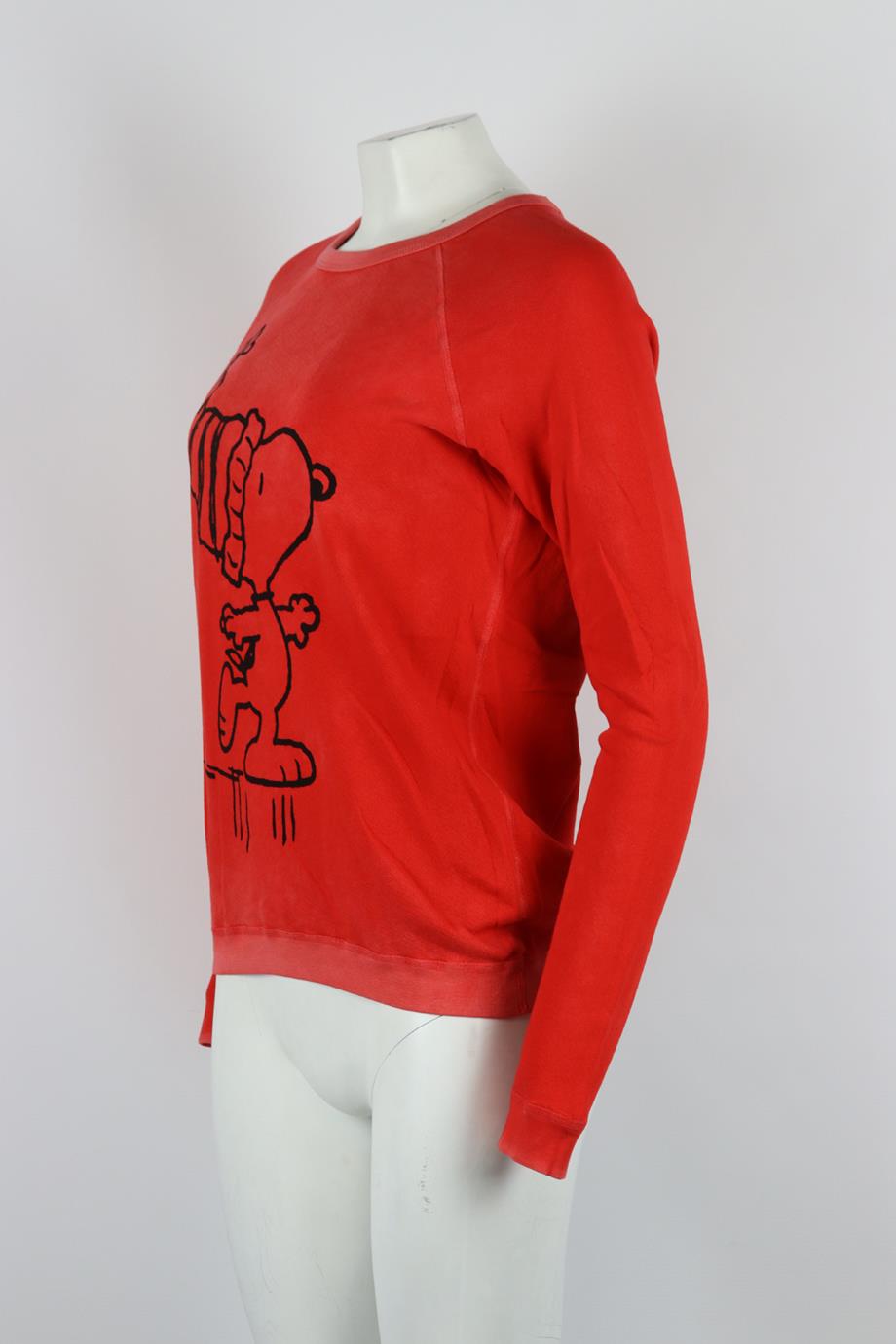 FREE CITY PRINTED COTTON JERSEY SWEATSHIRT XSMAL