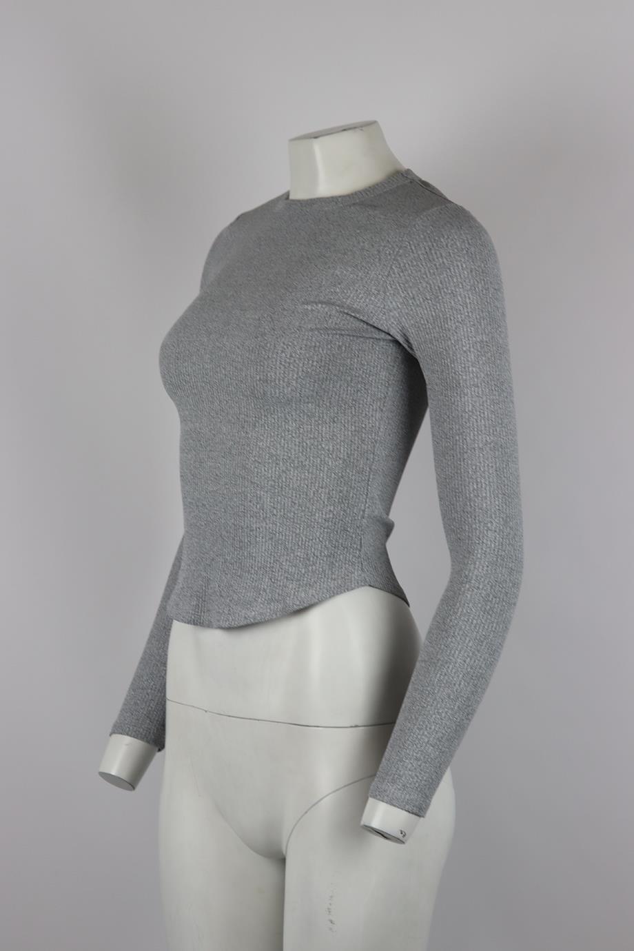 YEAR OF OURS RIBBED STRETCH JERSEY TOP XSMALL