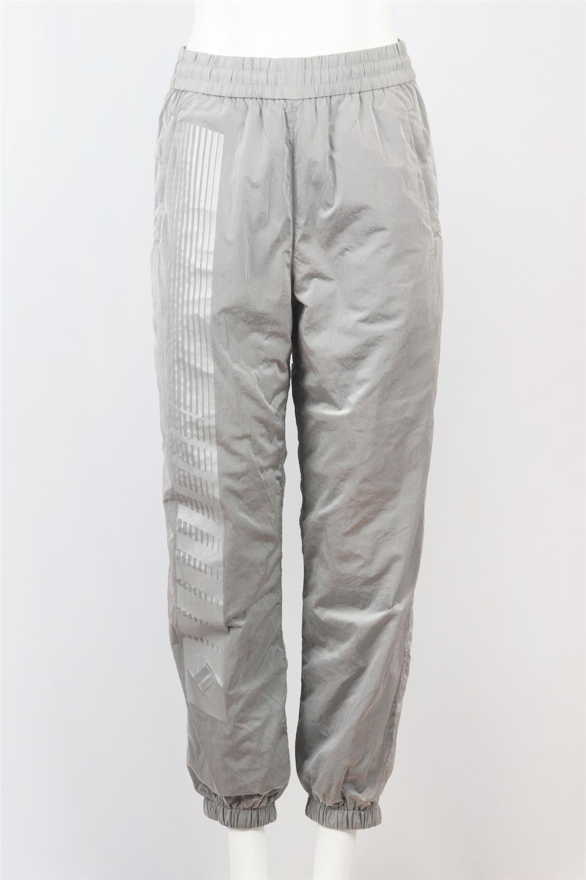 T BY ALEXANDER WANG STRIPED SHELL TRACK PANTS XSMALL