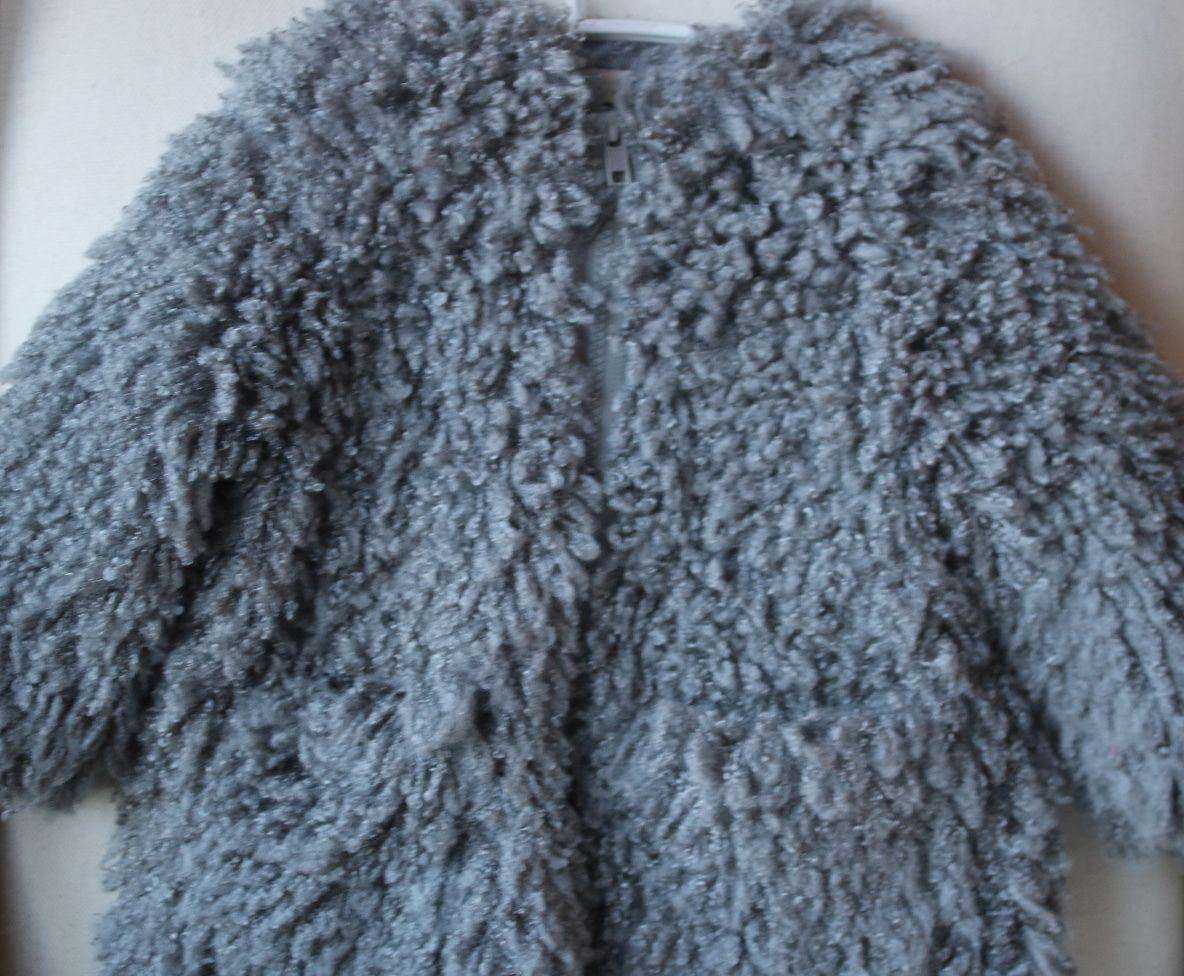 STELLA MCCARTNEY KIDS BABY GREY SPARKLES COAT 3 YEARS