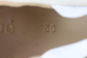 CHLOÉ SONNIE CUTOUT LEATHER SNEAKERS EU 38 UK 5 US 8