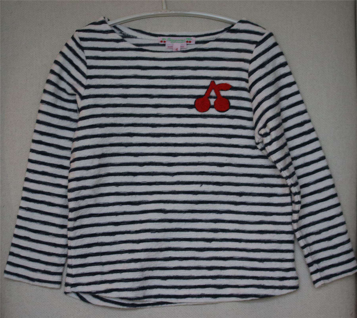 BONPOINT GIRLS MARINIERE MARINE STRIPE TOP 4 YEARS