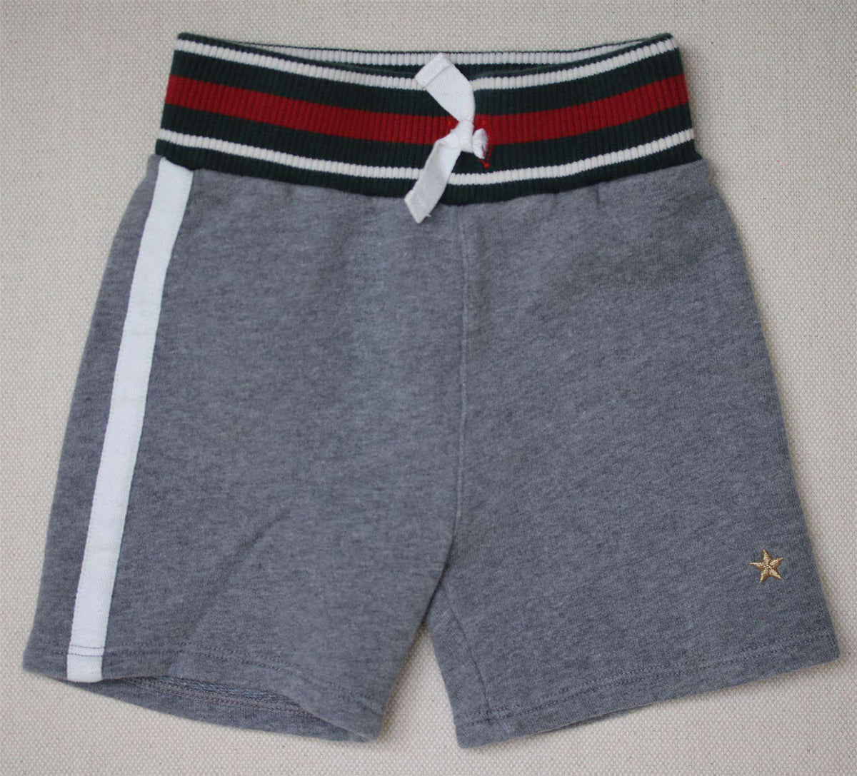 GUCCI BABY BOYS GREY JERSEY SHORTS 12-18 MONTHS