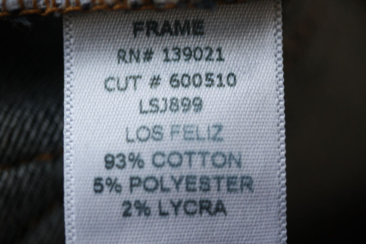 FRAME DENIM LE SKINNY DE JEANNE DISTRESSED JEANS IN LOS FELIZ W25 UK 6/8