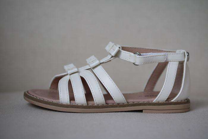 MAYORAL GIRLS WHITE BOW SANDALS EU 26 UK 8.5