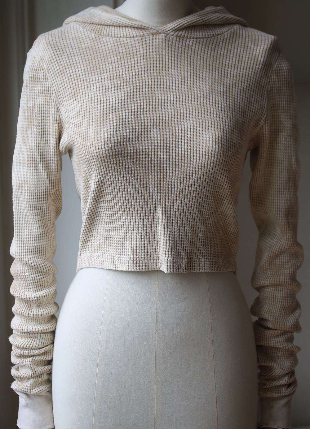 COTTON CITIZEN THE MONACO CROP HOODIE XSMALL