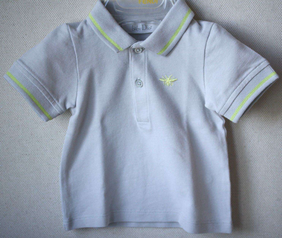 BABY DIOR GREY POLO SHIRT 3 MONTHS