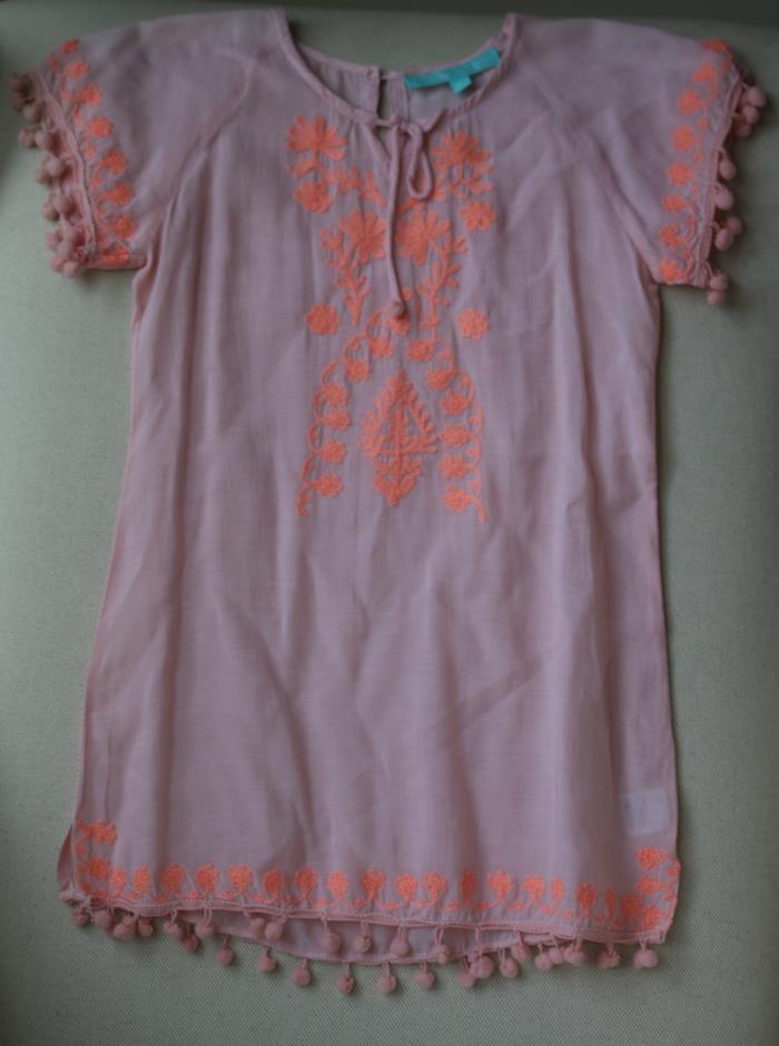 MELISSA ODABASH GIRLS PINK SOPHIA KAFTAN 4 YEARS