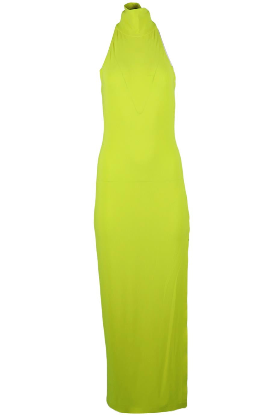 NORMA KAMALI STRETCH JERSEY TURTLENECK MAXI DRESS SMALL