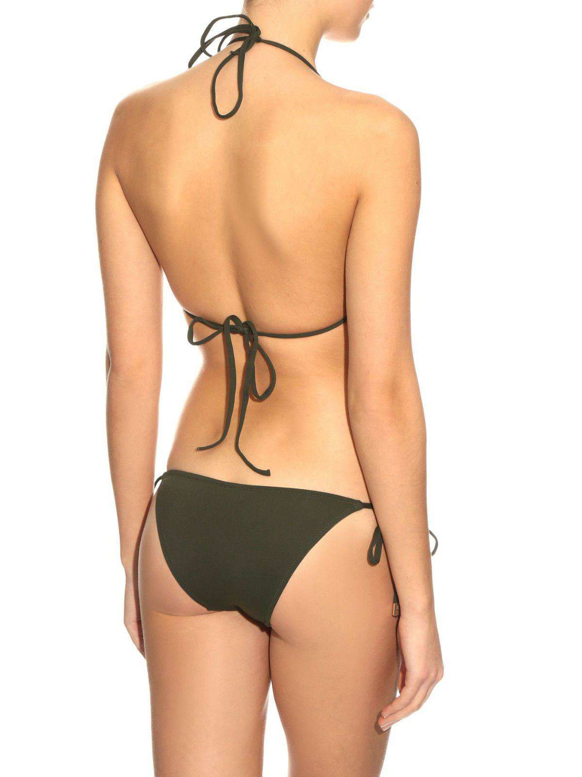 MELISSA ODABASH MIAMI KHAKI GREEN BIKINI UK 10/12