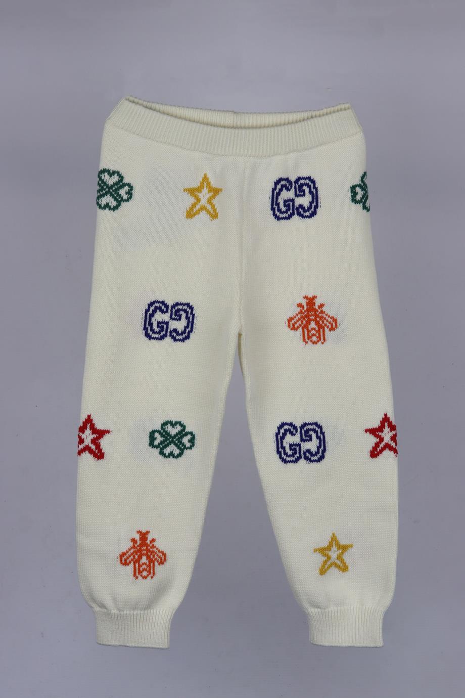 GUCCI KIDS UNISEX KNITTED PANTS 36 MONTHS
