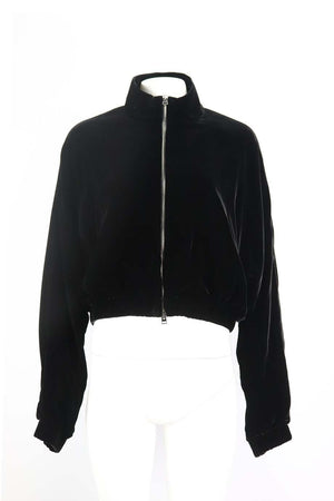 TOM FORD CROPPED VELVET BOMBER JACKET IT 48 UK 16