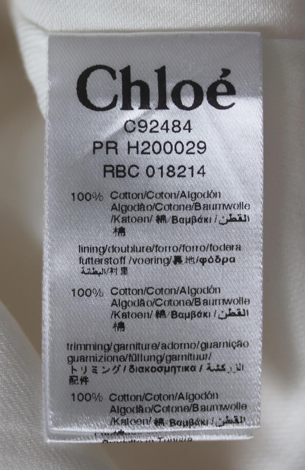 CHLOÉ BABY GIRLS TOILE DE JOUY COTTON DRESS 3 MONTHS