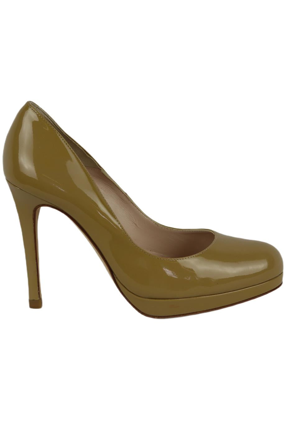 L.K.BENNETT PATENT LEATHER PLATFORM PUMPS EU 38 UK 5 US 8