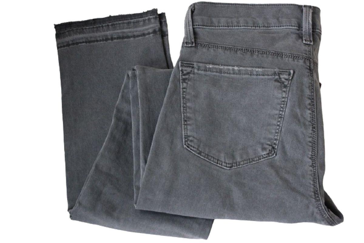 J BRAND SILVER FOX GREY RIPPED JEANS W25 UK 6/8