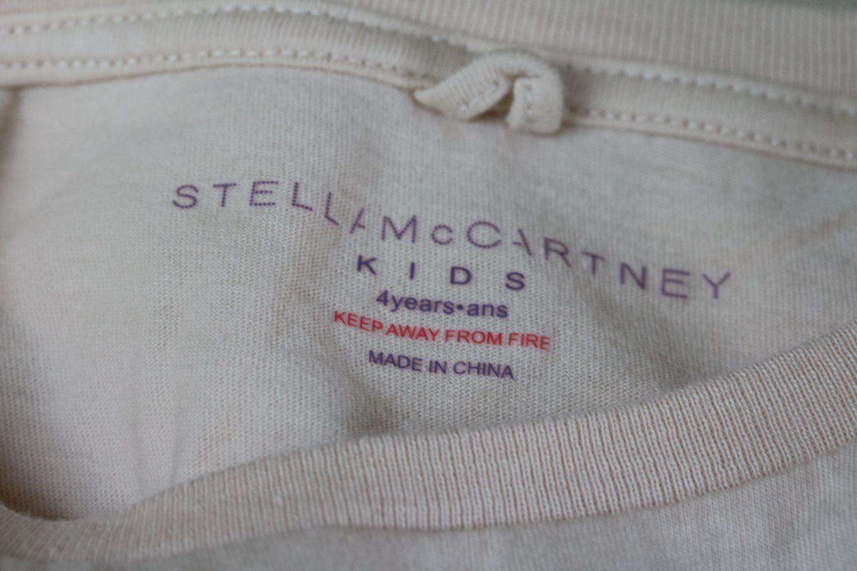 STELLA MCCARTNEY KIDS BABY GIRLS PEACH NECKLACE TOP 4 YEARS