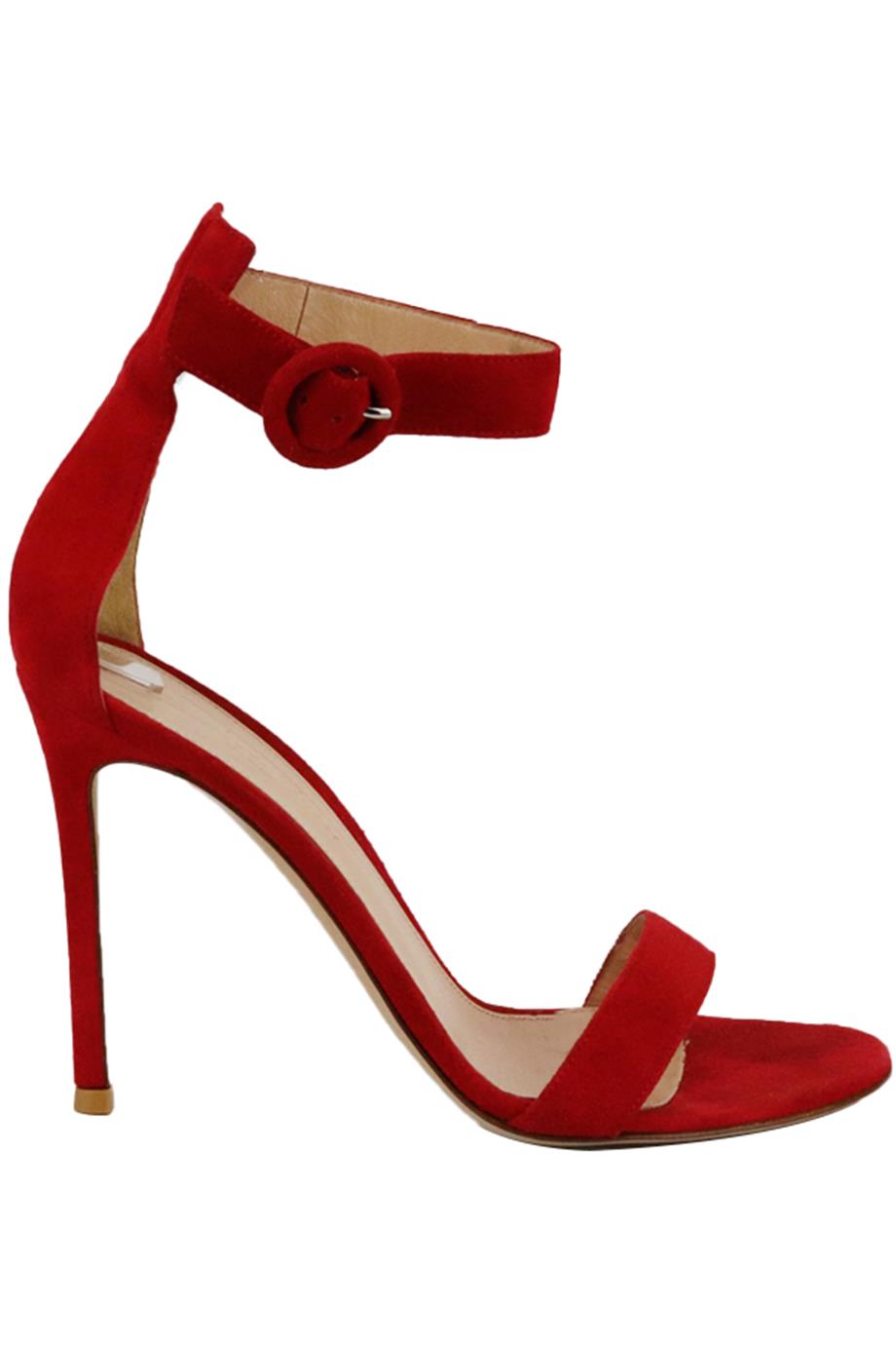GIANVITO ROSSI PORTOFINO SUEDE SANDALS EU 38 UK 5 US 8