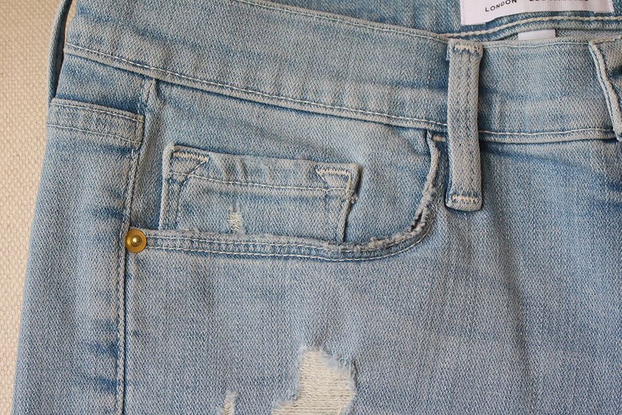FRAME DENIM LE CUT OFF SHORTS IN ISLAND W26 UK 8