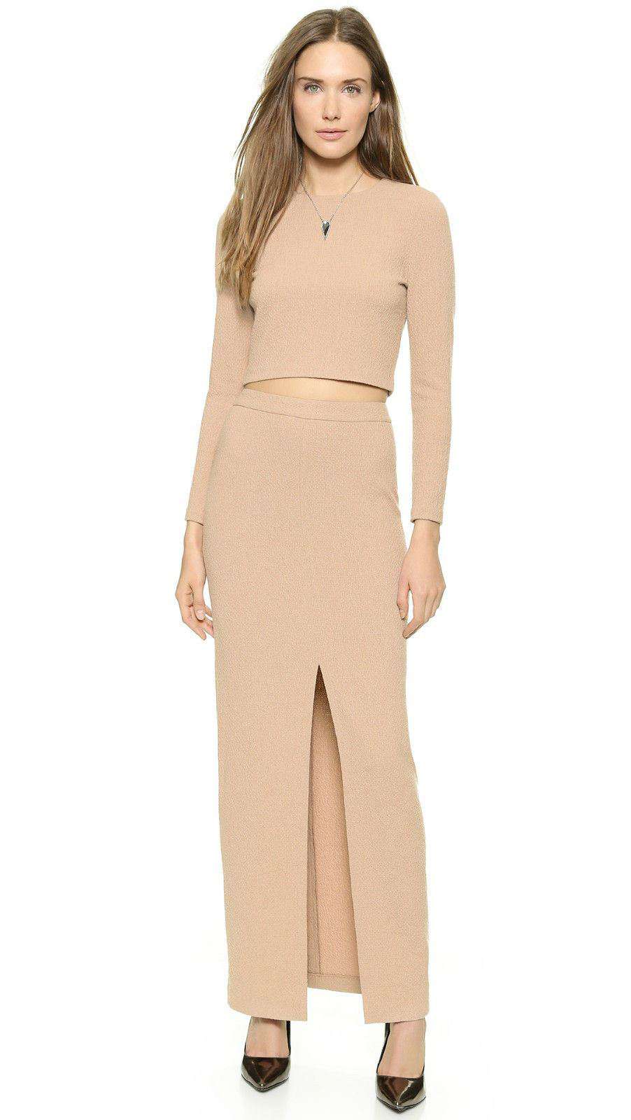ALICE + OLIVIA TESS TOP AND ABBY SKIRT EXTRA SMALL