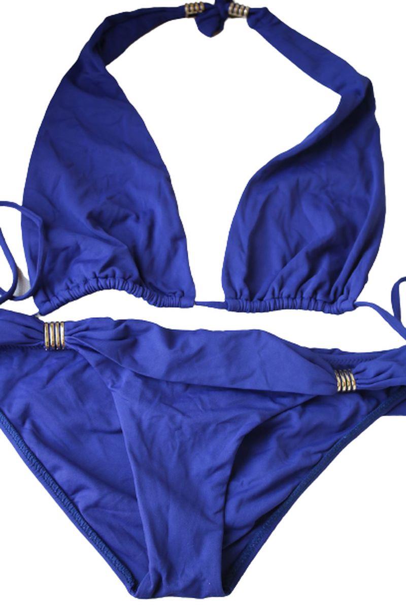 MELISSA ODABASH GRENADA TRIANGLE INDIGO BIKINI UK 10/14