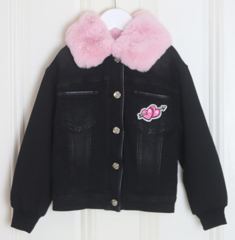 MONNALISA KIDS GIRLS PINK PANTHER DENIM JACKET 6 YEARS
