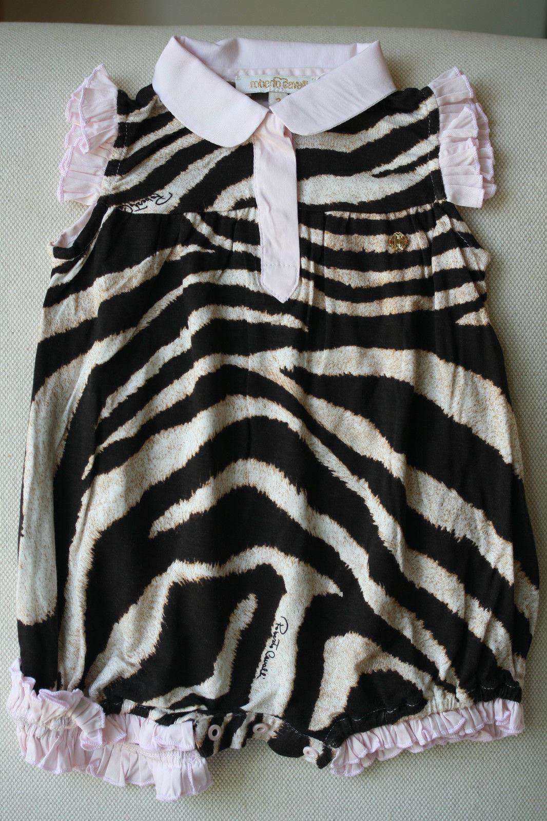 ROBERTO CAVALLI BABY TIGER ROMPER SHORTIE 9 MONTHS