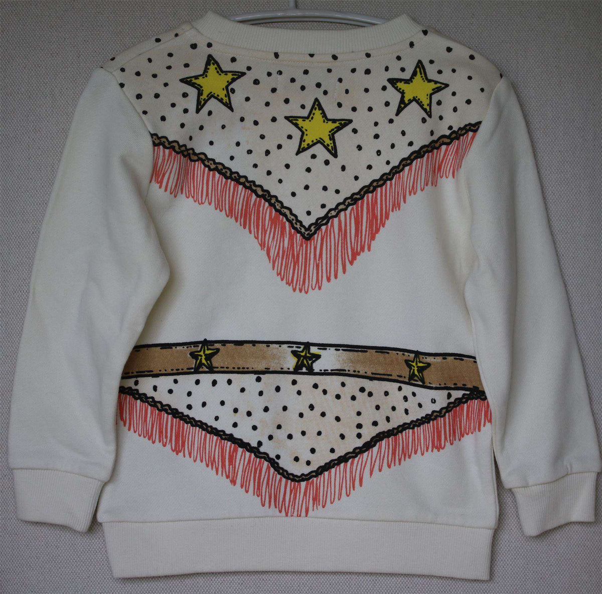 STELLA MCCARTNEY KIDS IVORY COWGIRL SWEATER 3 YEARS
