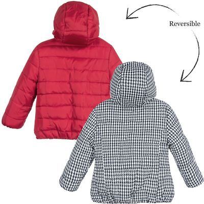 MAYORAL GIRLS RED & HOUNDSTOOTH REVERSIBLE JACKET 3 YEARS