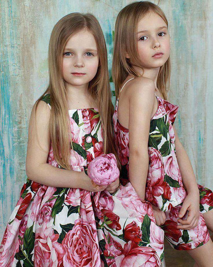DOLCE & GABBANA GIRLS PINK ROSE BIANCO COTTON DRESS 4 YEARS