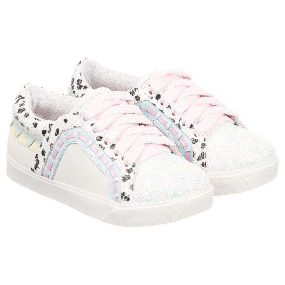 SOPHIA WEBSTER KIDS GIRLS RIKO LEATHER SNEAKERS EU 30 UK 11.5/12