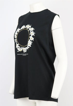 GIVENCHY PRINTED COTTON JERSEY TANK TOP MEDIUM
