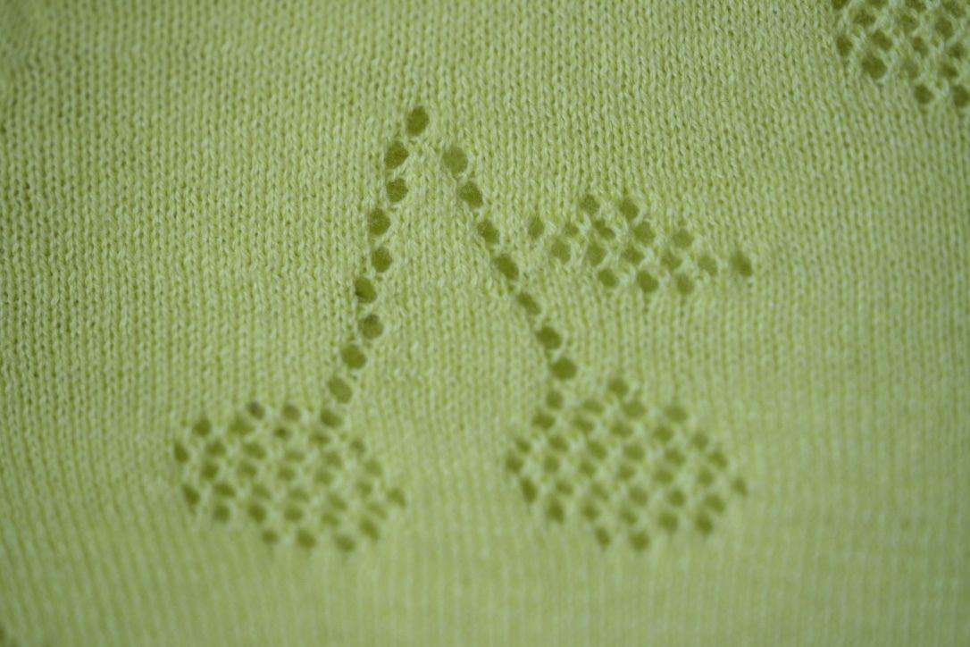 BONPOINT BABY CHERRIES COTTON CARDIGAN 3 YEARS