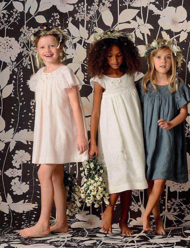 BONPOINT GIRLS IVORY GALANTE DRESS 6 YEARS
