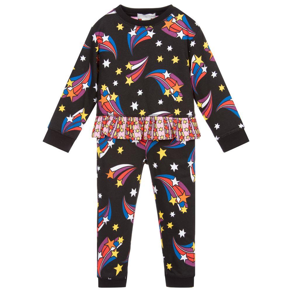 STELLA MCCARTNEY KIDS GIRLS STAR PRINT COTTON TRACKSUIT 8 YEARS