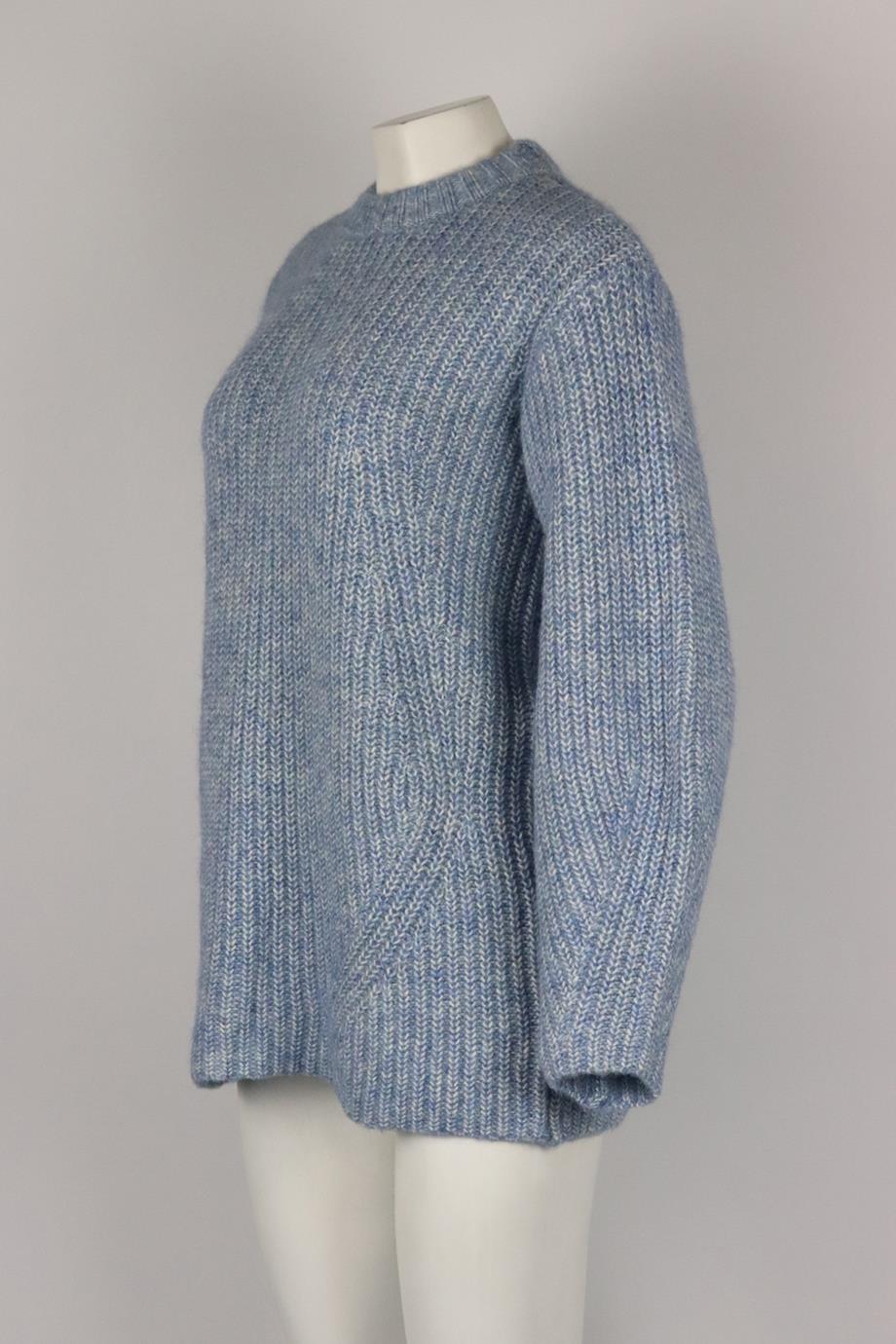 HATCH RIBBED COTTON BLEND SWEATER UK 8