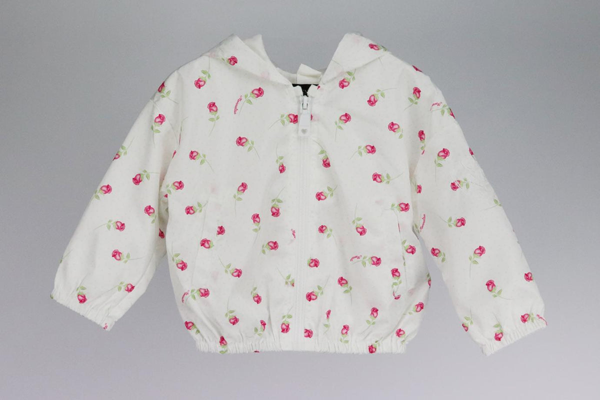MONNALISA BABY GIRLS ROSE WINDBREAKER JACKET 18 MONTHS