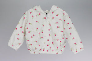 MONNALISA BABY GIRLS ROSE WINDBREAKER JACKET 18 MONTHS