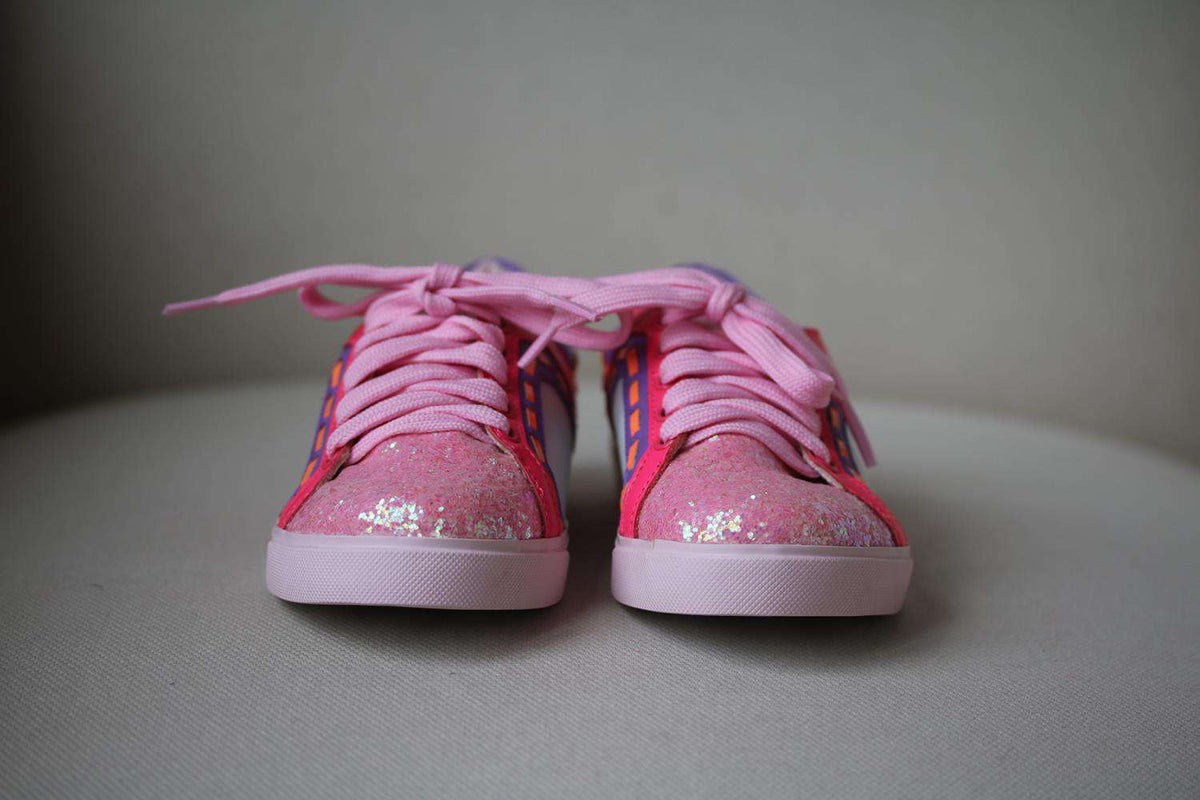 SOPHIA WEBSTER KIDS GIRLS RIKO LEATHER SNEAKERS EU 30 UK 11.5/12