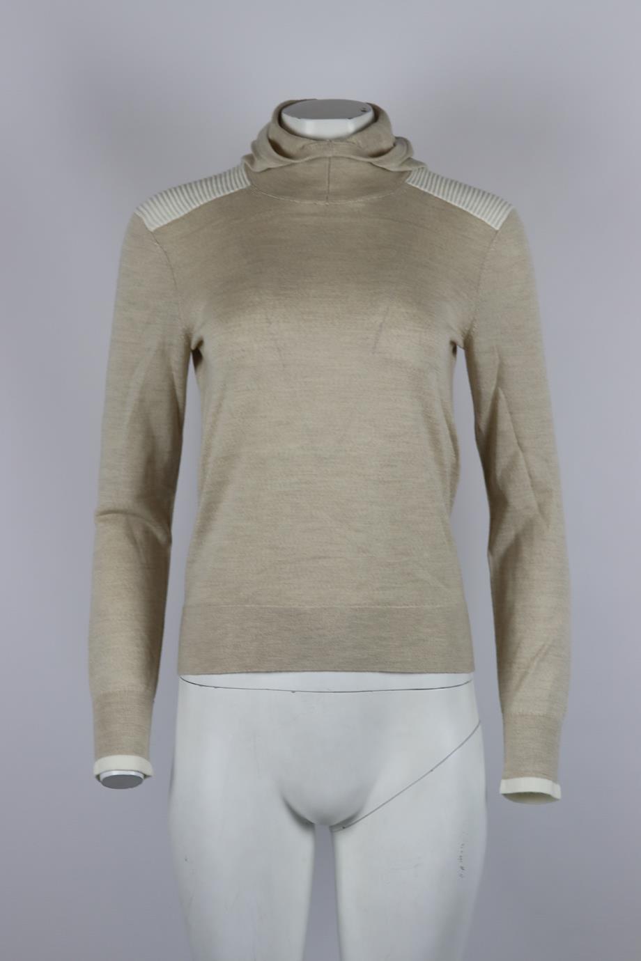 ERIN SNOW HOODED WOOL SWEATER SMALL