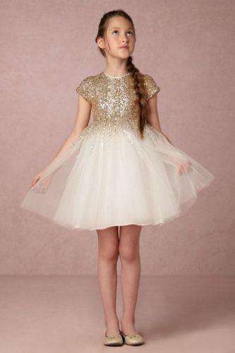 WILD & GORGEOUS GOLD SEQUIN DEGAS MOON DRESS 3 DRESS