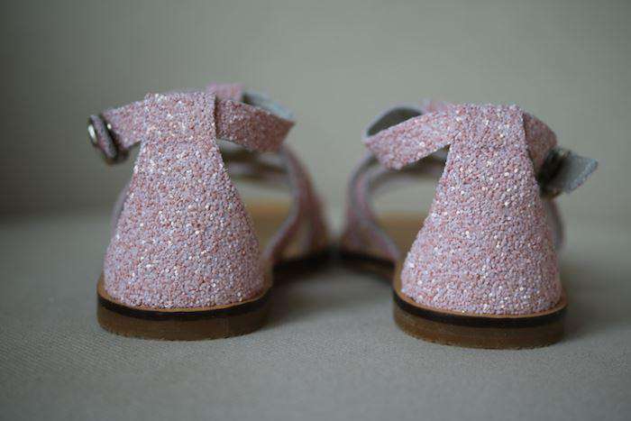 TARTINE ET CHOCOLAT GIRLS PINK GLITTER SANDALS EU 29 UK 11